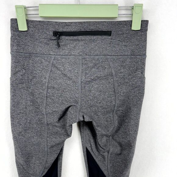 Lululemon Women's Pace‎ Rival Crop Leggings Gray 21' Size 4 - Picture 7 of 12